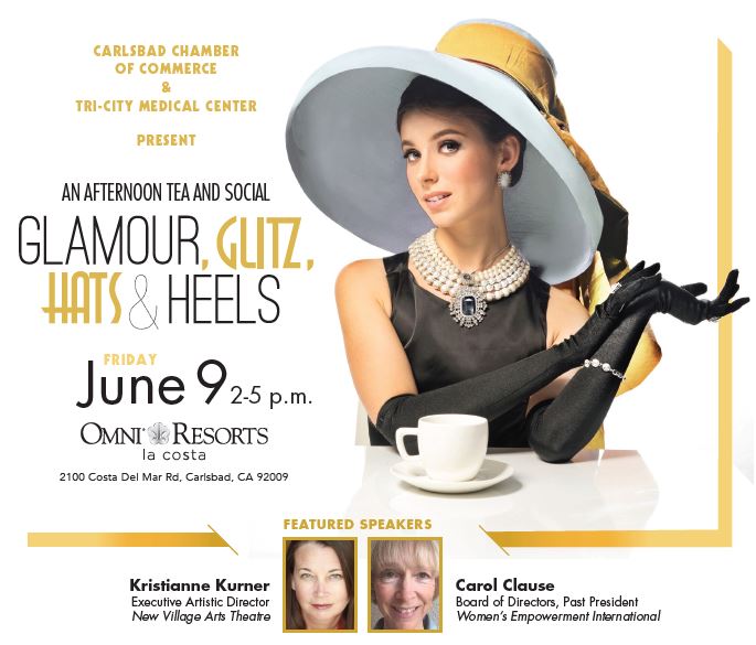 Join us for an afternoon Tea and Social. Glamour Glitz Hats & Heels June 9th
